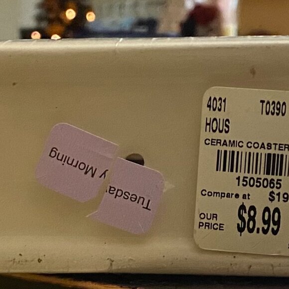 Full Ceramic Coaster Set, "Tuesday Morning"! - Picture 2 of 6